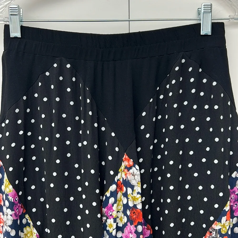 MAEVE ANTHROPOLOGIE | Floral and Polka Dot Women's Skirt - Picture 9 of 11